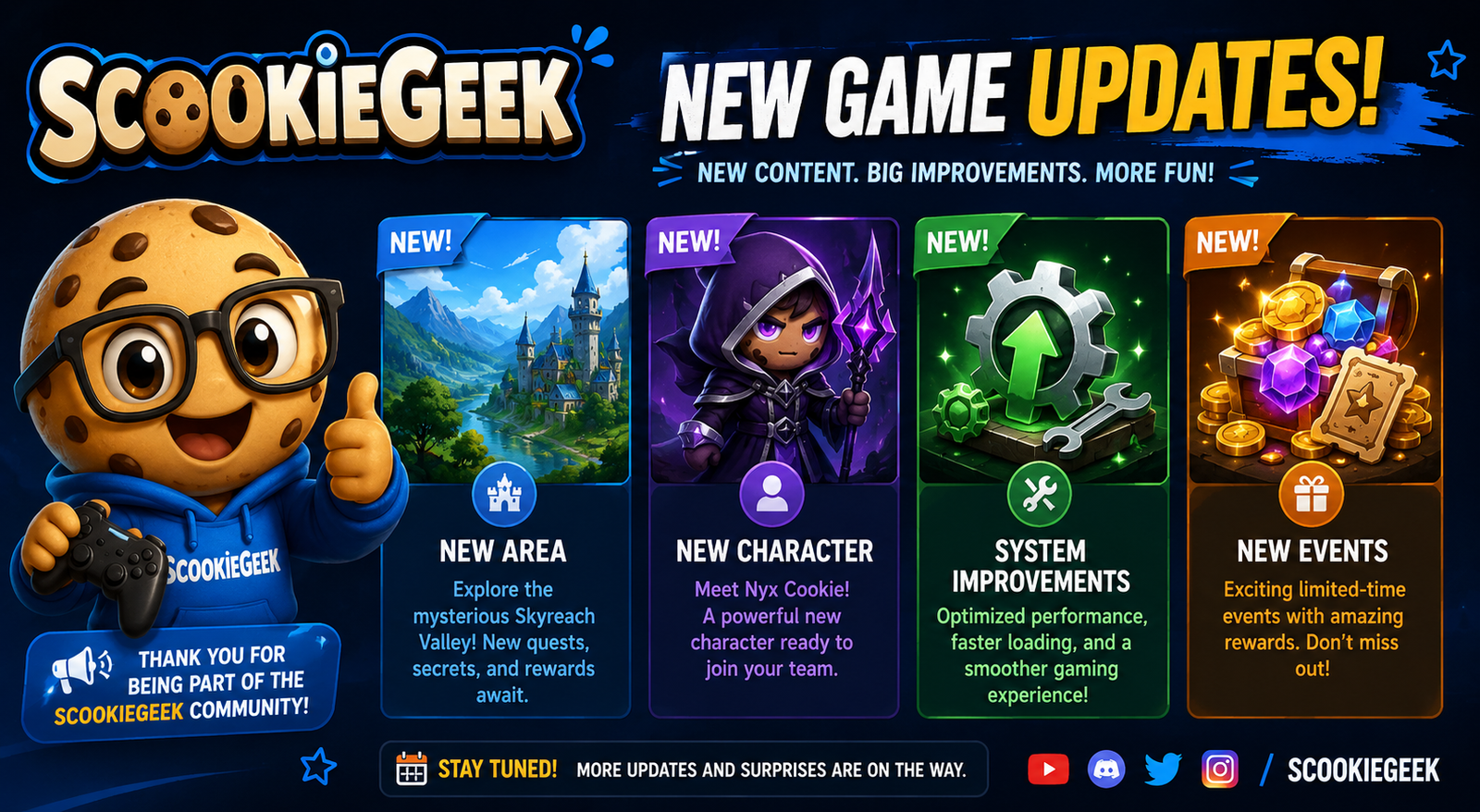 New Game Updates Scookiegeek